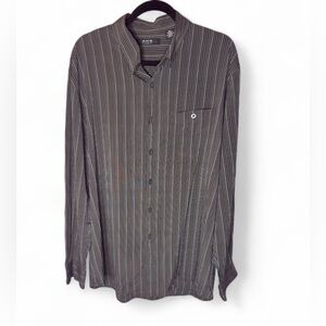 Axis LA Men's Striped Black Shirt Size XXL